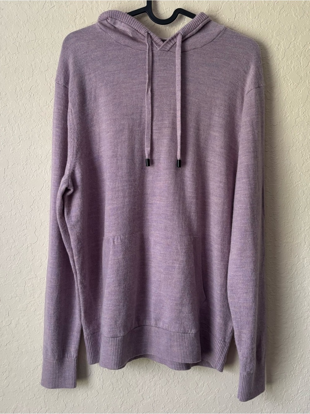 Artefact | Men's Brosnan Merino Wool Hoodie Size Large Heathered Purple Outdoor